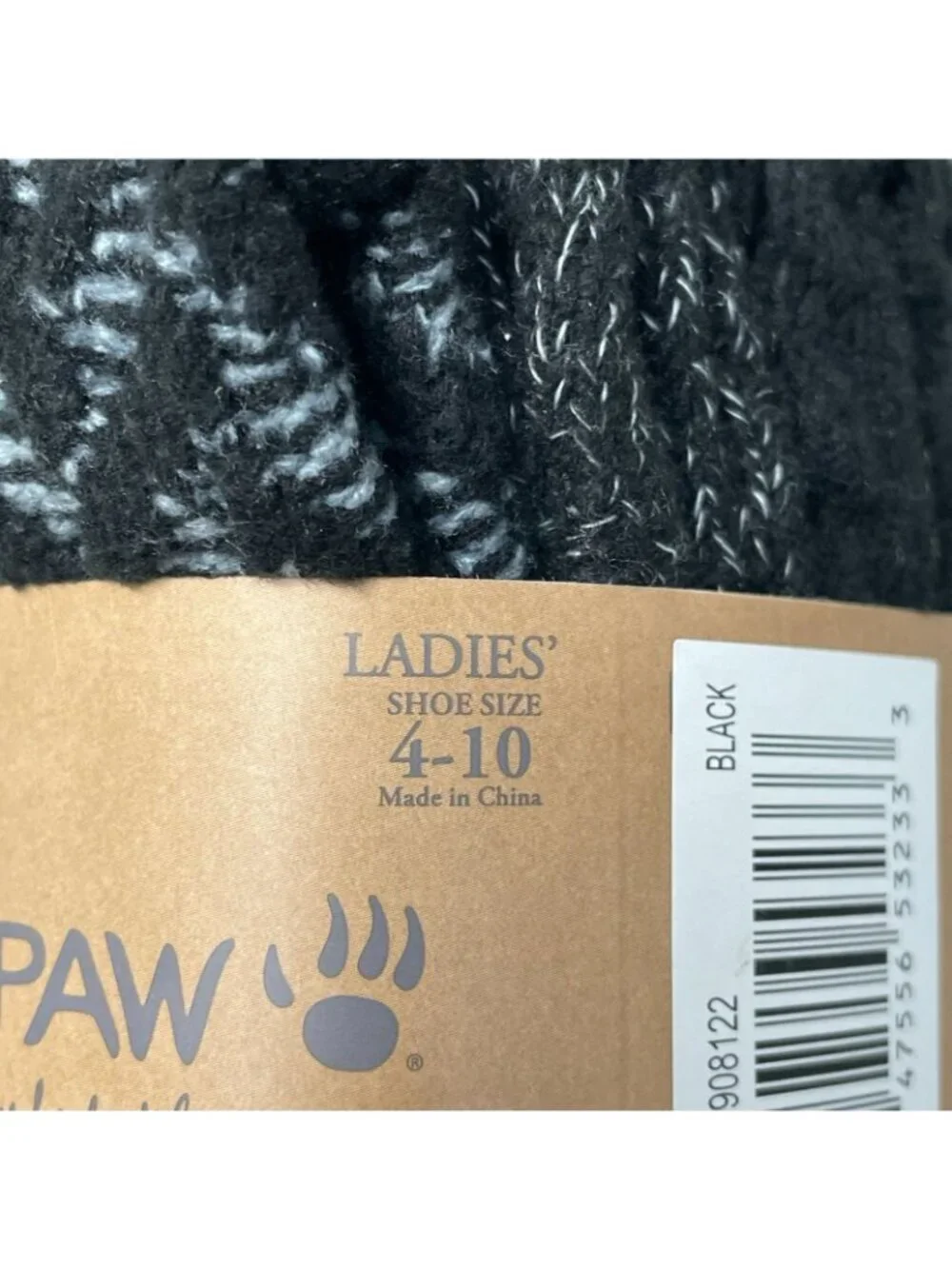 NWT Bearpaw 9-Pair Women's 4-10 Black & Gray Socks Shoe Super Soft F1276